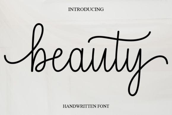 Beauty: A Sweet and Cursive Handwritten Font