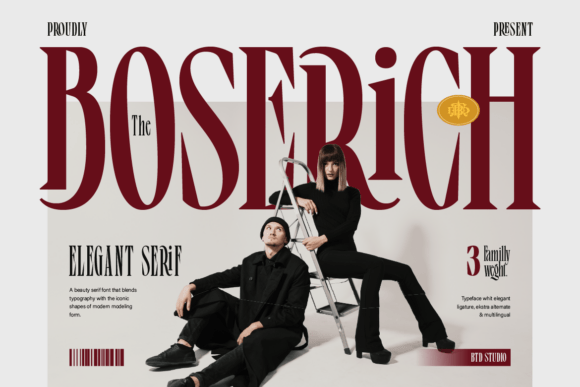 Boserich: The High-Fashion Serif for Modern Branding