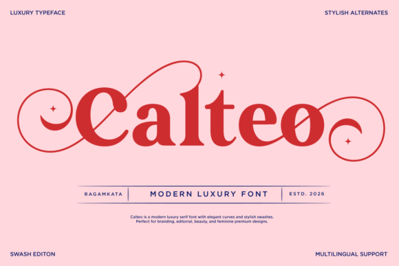 Calteo: The Serif Font for Modern Luxury Branding