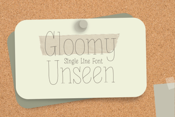 Gloomy Unseen: A Casual Font for Cricut Crafters