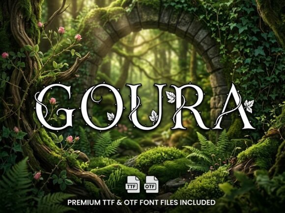 Goura: The All-Caps Display Typeface for Bold Visual Statements
