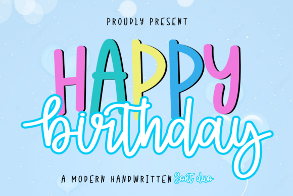 Happy Birthday Duo: A Font That Celebrates With You