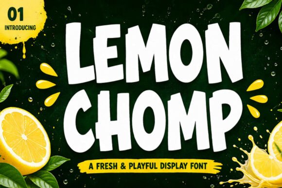 Lemon Chomp: A Zesty Typeface for Bold Branding