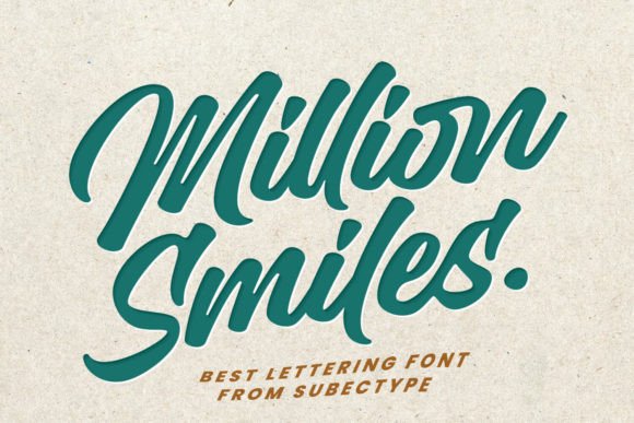 Million Smiles: The Fun, Urban Bold Script Font