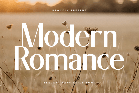 Modern Romance: The Sans Serif with High-Fashion Flair