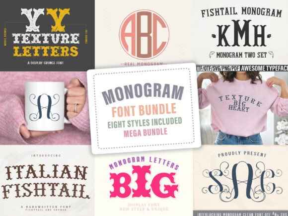 Monogram Bundle: The Ultimate Font Collection
