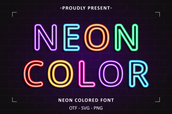 Neon Colored: A Font That Captures Electric Night Energy