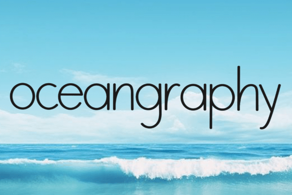 Oceangraphy: A Typeface for Festive and Whimsical Design