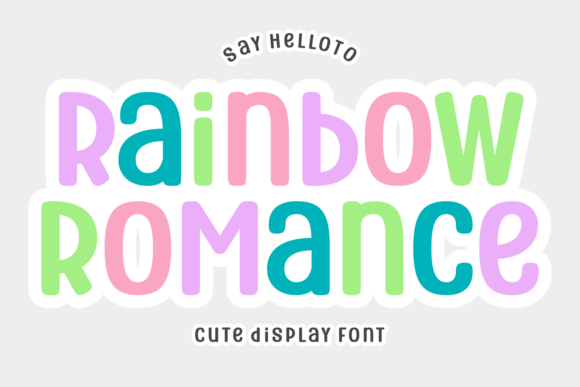 Rainbow Romance: The Playful Display Font for Creative Projects