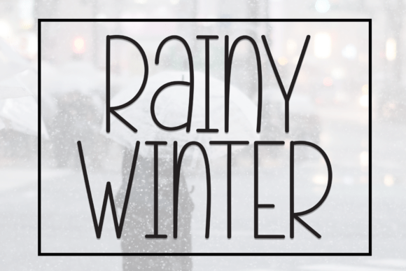 Rainy Winter: A Handwritten Font That Feels Like a Warm Hug